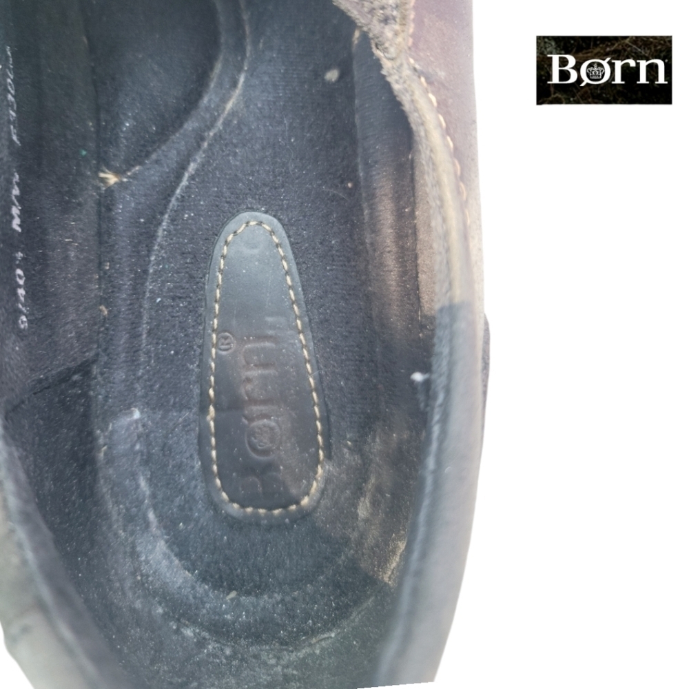 BORN Mayflower Size 9/ 40.5 Leather Slip On Clogs Black - Picture 9 of 9